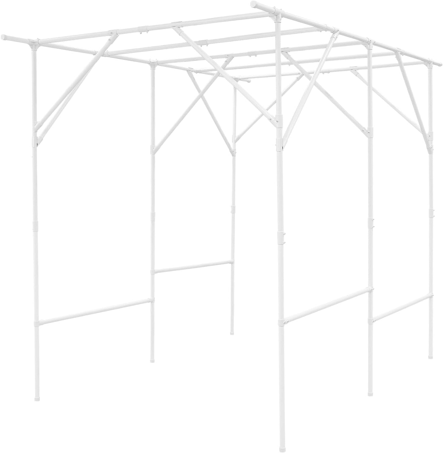 Large Grape Vine Trellis, Large Outdoor Garden Arch Trellis, Outdoor Plant Stand, Plant Climbing Display Rack for Courtyard and Garden Decoration (Green, 9.84*6.56*7.54ft/118.11*78.74*90.55inch)