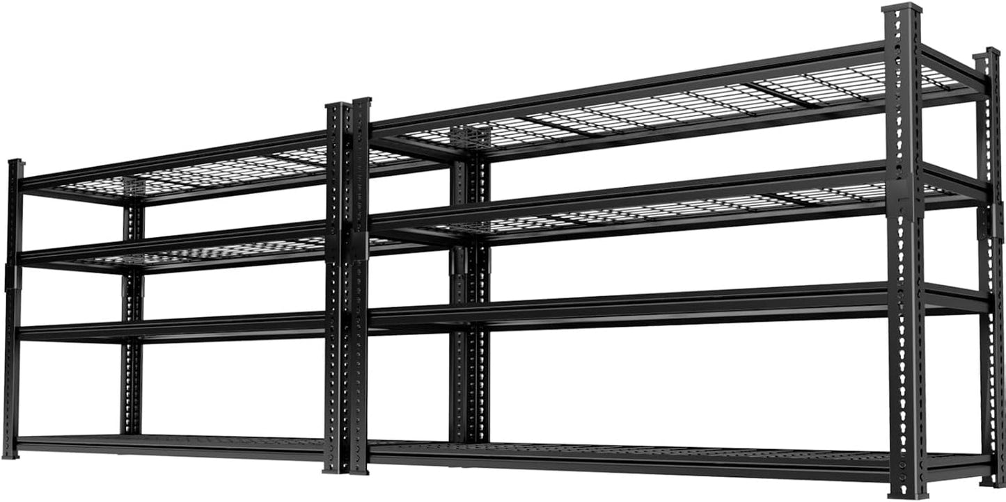 Storage Shelves, Garage Shelving Heavy Duty 3300 LBS Capacity, 60"L x 24"W x 78"H Adjustable Metal Shelving Organizer Wire Rack, 5 Tier Utility Shelf Unit for Pantry Closet Warehouse Organization