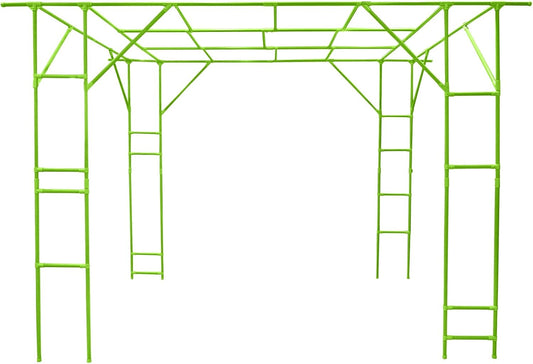 Large Grape Vine Trellis, Large Outdoor Garden Arch Trellis, Outdoor Plant Stand, Plant Climbing Display Rack for Courtyard and Garden Decoration (Green, 9.84*6.56*7.54ft/118.11*78.74*90.55inch)