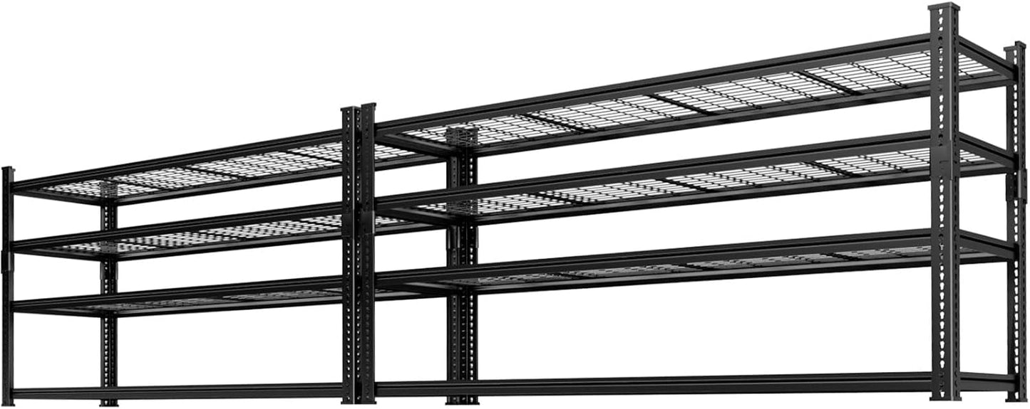 Storage Shelves, Garage Shelving Heavy Duty 3300 LBS Capacity, 60"L x 24"W x 78"H Adjustable Metal Shelving Organizer Wire Rack, 5 Tier Utility Shelf Unit for Pantry Closet Warehouse Organization
