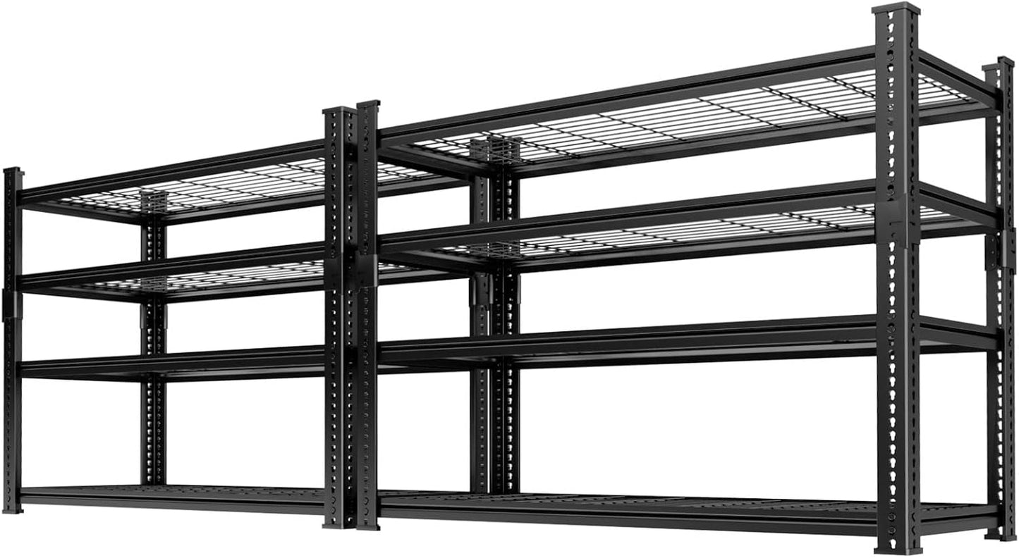Storage Shelves, Garage Shelving Heavy Duty 3300 LBS Capacity, 60"L x 24"W x 78"H Adjustable Metal Shelving Organizer Wire Rack, 5 Tier Utility Shelf Unit for Pantry Closet Warehouse Organization