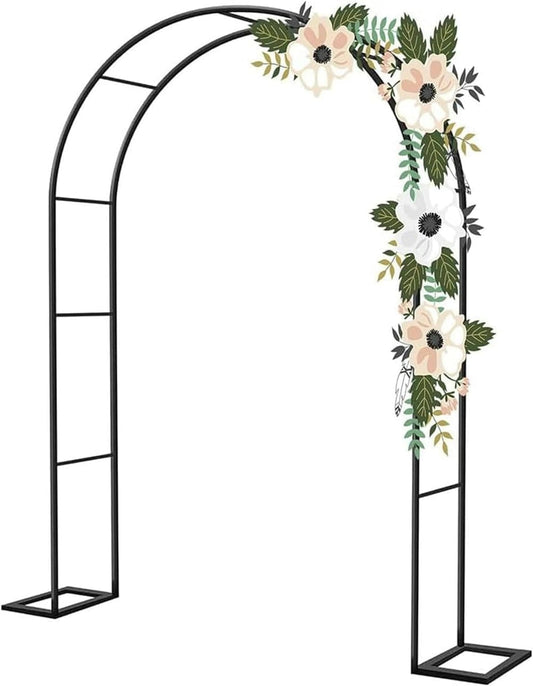 Garden Tree Arch Metal Arch, Used for Climbing Plants, Independent Tree Frame Pavilion Garden Arch(Green,W1.4M*H2.3M)