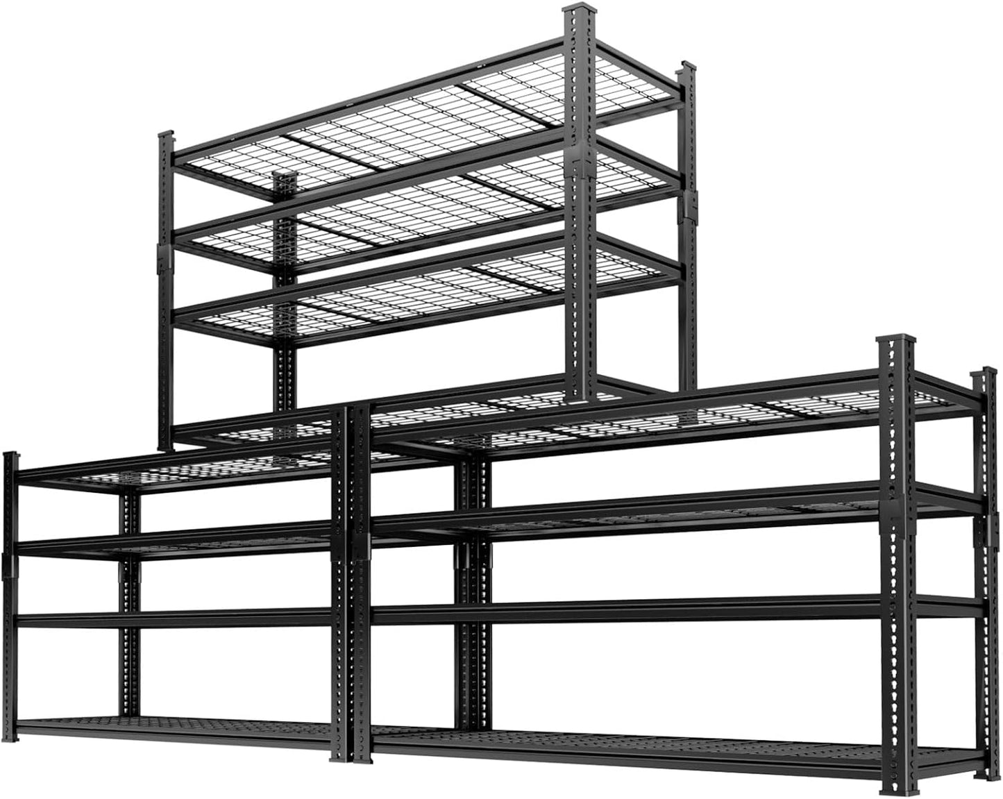 Storage Shelves, Garage Shelving Heavy Duty 3300 LBS Capacity, 60"L x 24"W x 78"H Adjustable Metal Shelving Organizer Wire Rack, 5 Tier Utility Shelf Unit for Pantry Closet Warehouse Organization