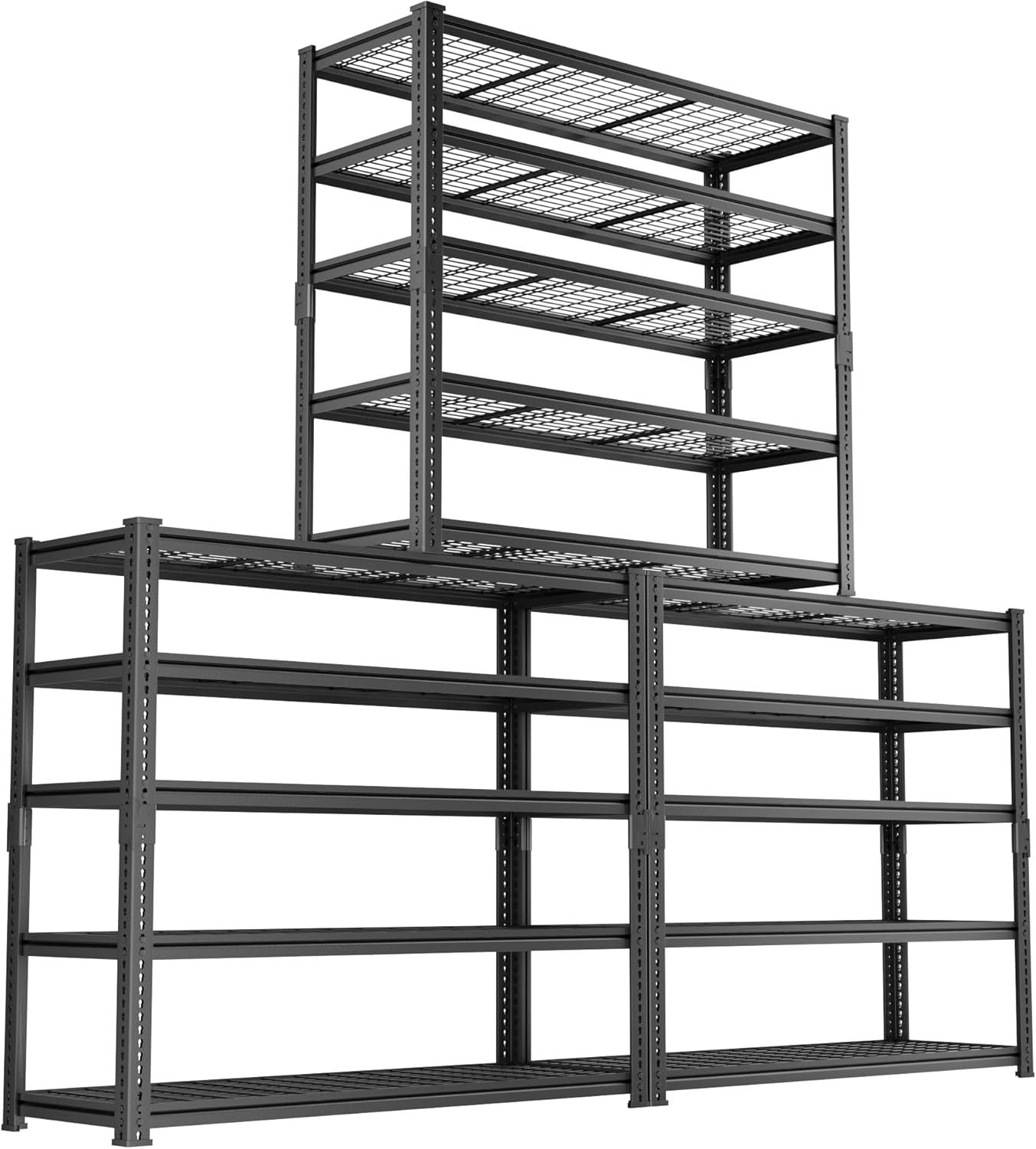 Storage Shelves, Garage Shelving Heavy Duty 3300 LBS Capacity, 60"L x 24"W x 78"H Adjustable Metal Shelving Organizer Wire Rack, 5 Tier Utility Shelf Unit for Pantry Closet Warehouse Organization