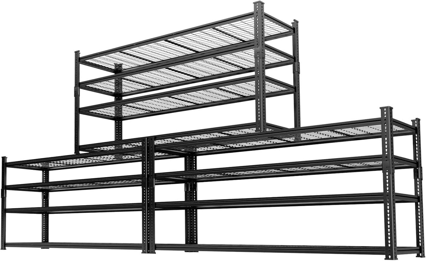 Storage Shelves, Garage Shelving Heavy Duty 3300 LBS Capacity, 60"L x 24"W x 78"H Adjustable Metal Shelving Organizer Wire Rack, 5 Tier Utility Shelf Unit for Pantry Closet Warehouse Organization