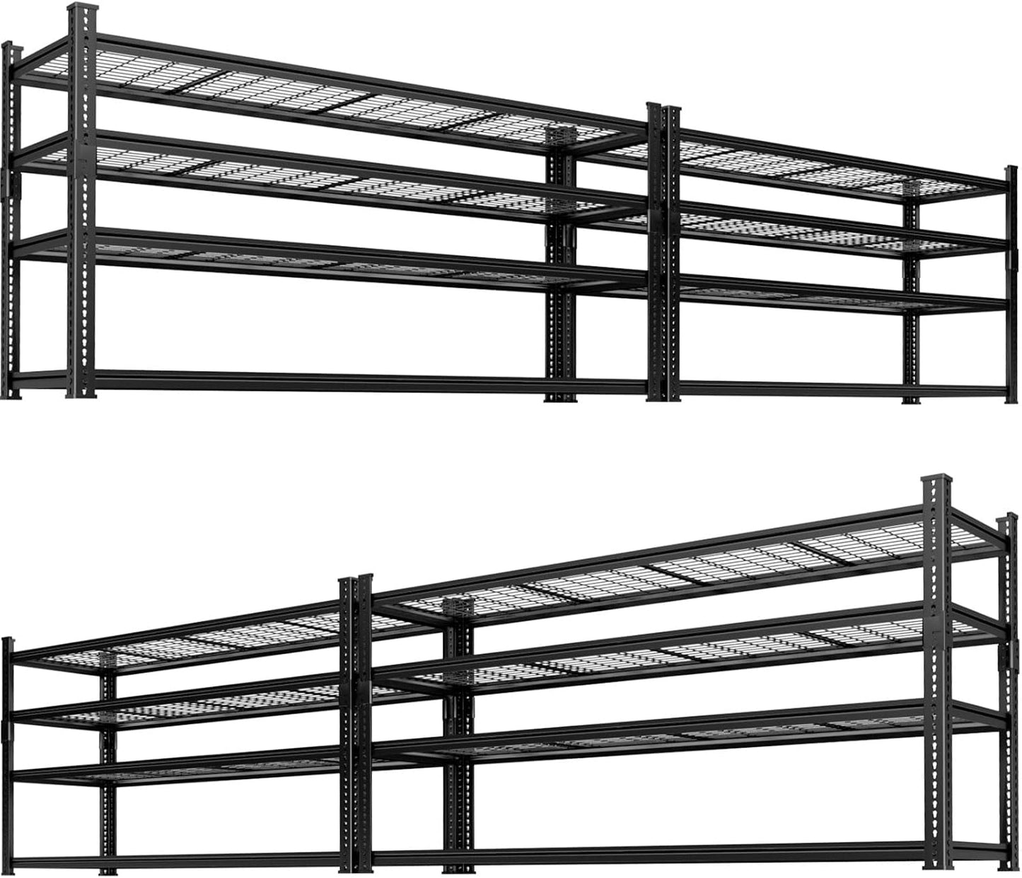 Storage Shelves, Garage Shelving Heavy Duty 3300 LBS Capacity, 60"L x 24"W x 78"H Adjustable Metal Shelving Organizer Wire Rack, 5 Tier Utility Shelf Unit for Pantry Closet Warehouse Organization