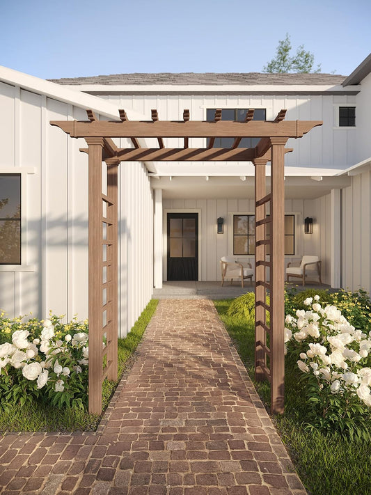 vita Carolina 57 inchW x 88 inchH Composite Vinyl Arbor